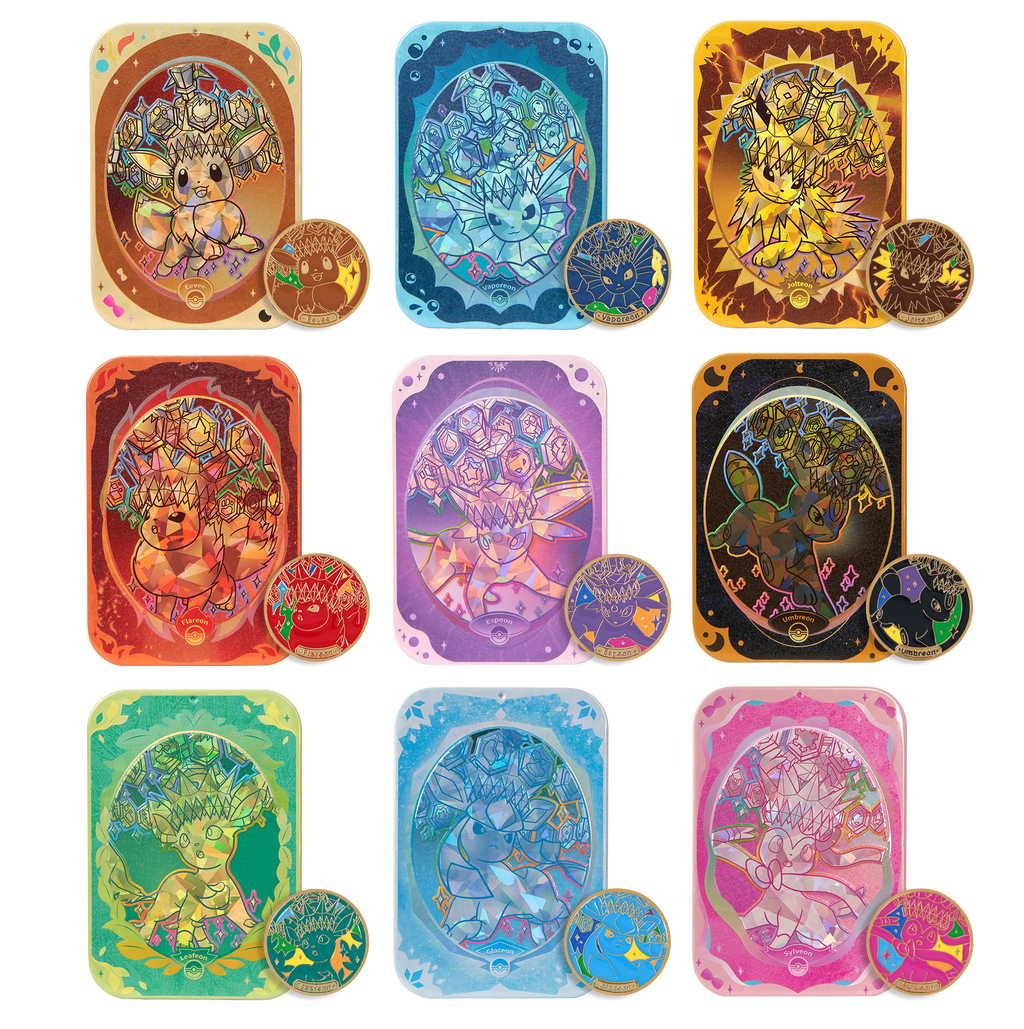 Pokémon TCG: Terastal Gathering Metal Storage Tin - Glaceon [Simplified Chinese]
