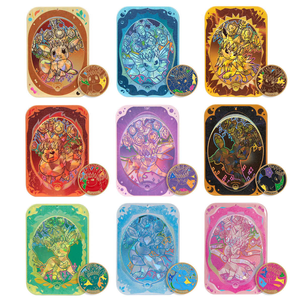 Pokémon TCG: Terastal Gathering Metal Storage Tin - Eevee [Simplified Chinese]